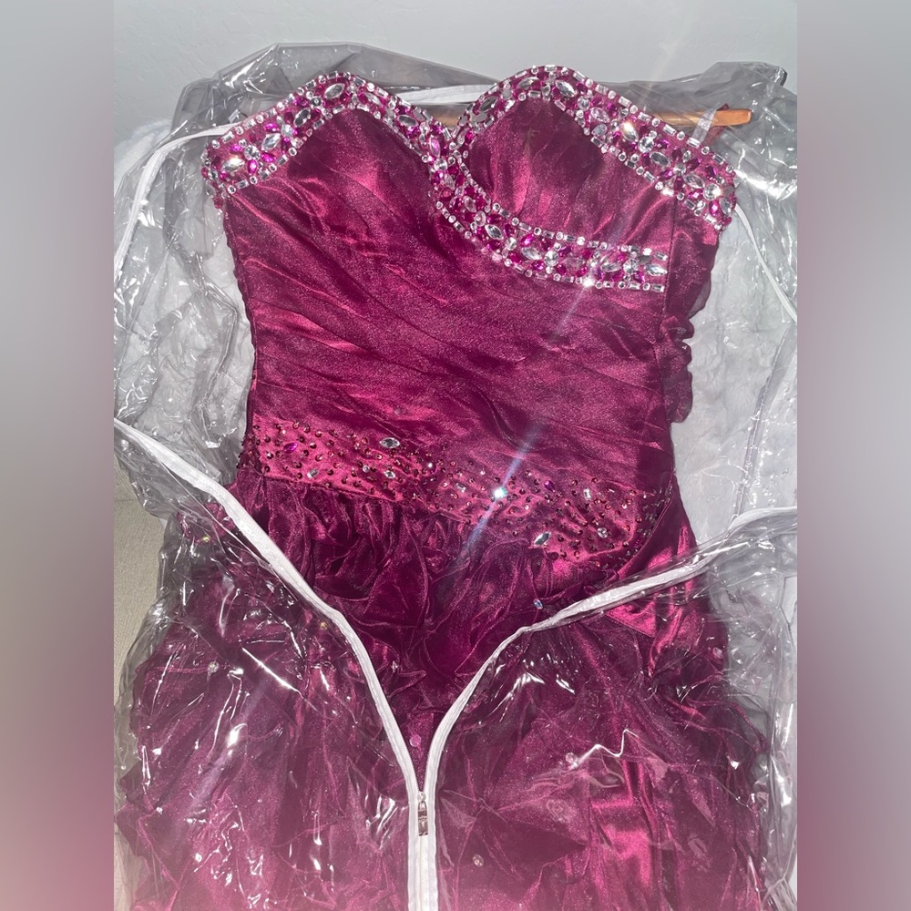 Raspberry quinceañera dress!